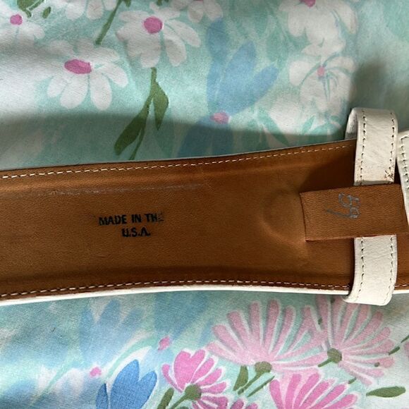 Vintage 80s Donna Karan BIG Leather Belt - Picture 8 of 14